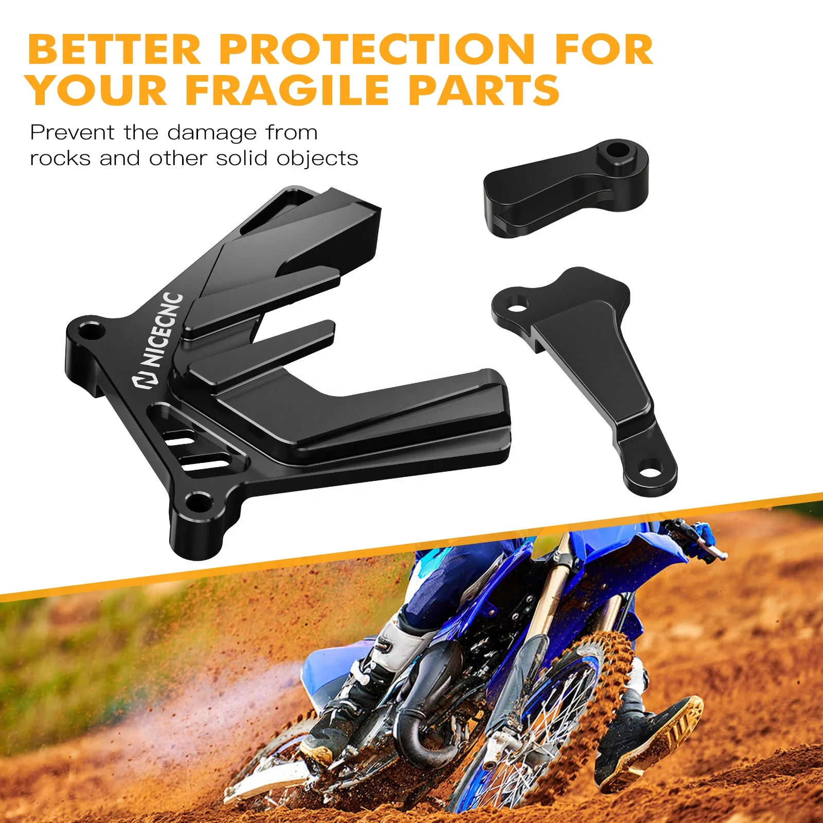 Front Sprocket Cover Chain Guard Protector For YAMAHA YZ 250F - Foto 11