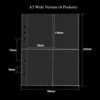 10pcs 4 Pockets 2 Layers A5 Wide Version
