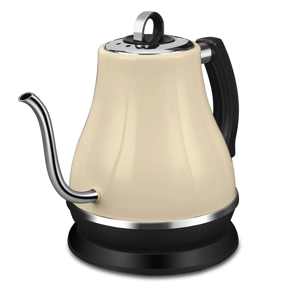 Pastel Green Kettle Goose Neck Electrical Whistle Tea