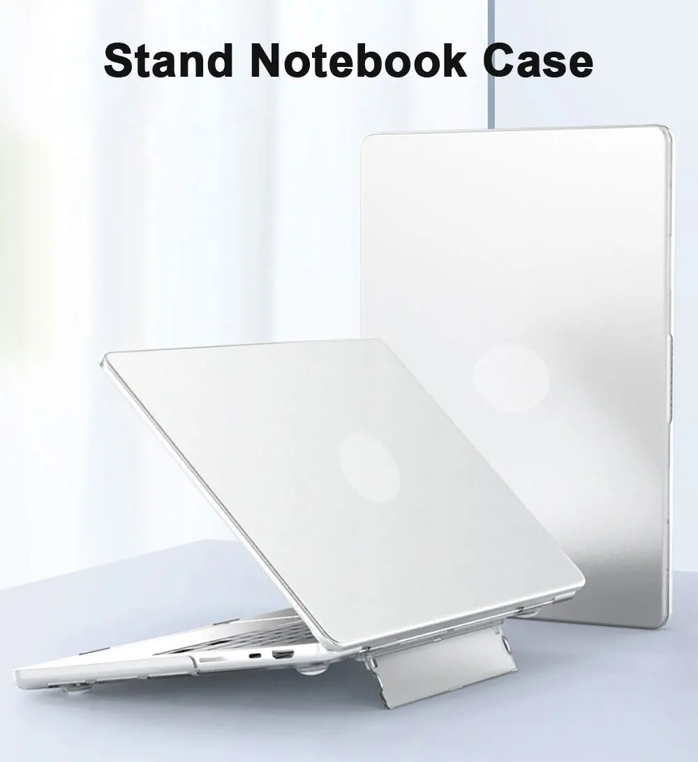 Pure Colour Laptop Case For Macbook Holder Stand Lens Protection Tablet Cover Frosted Simple Dnk001 Laudtec details