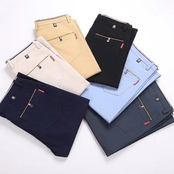 New autumn and winter men slim casual pants Fashion business stretch pants men's brand straight pants