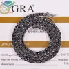 3MM Black moissanite-S925