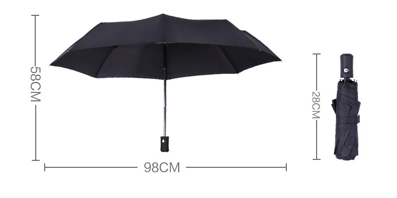 auto paragua compact umbrella small size windproof fiberglass customized logo print for travel