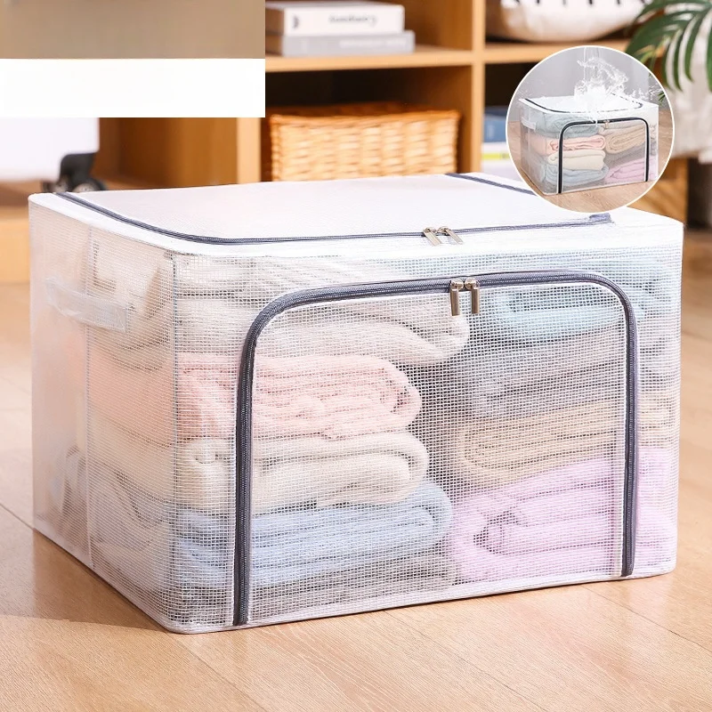 Collapsible Storage Box Transparent Large Waterproof Storage Box ...