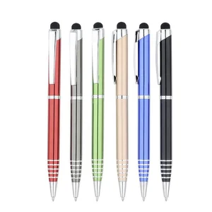 Ball Pen Advertising Ballpoint Pen Fancy Gift Promotional Twist Engraving Metal with Logo Customized Silk Screen Printing CN;ZHE