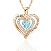Rose gold blue diamond