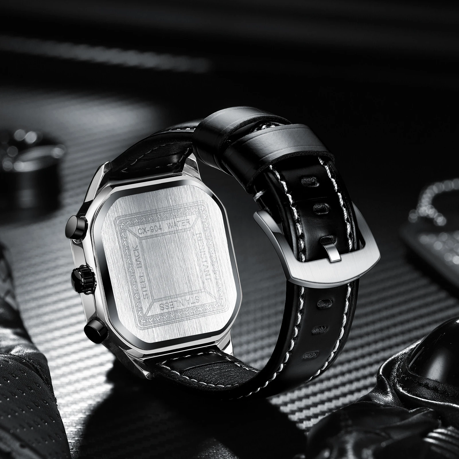 Alibaba.com: ChenXi 904 Fashion Square Multifunction Chronograph