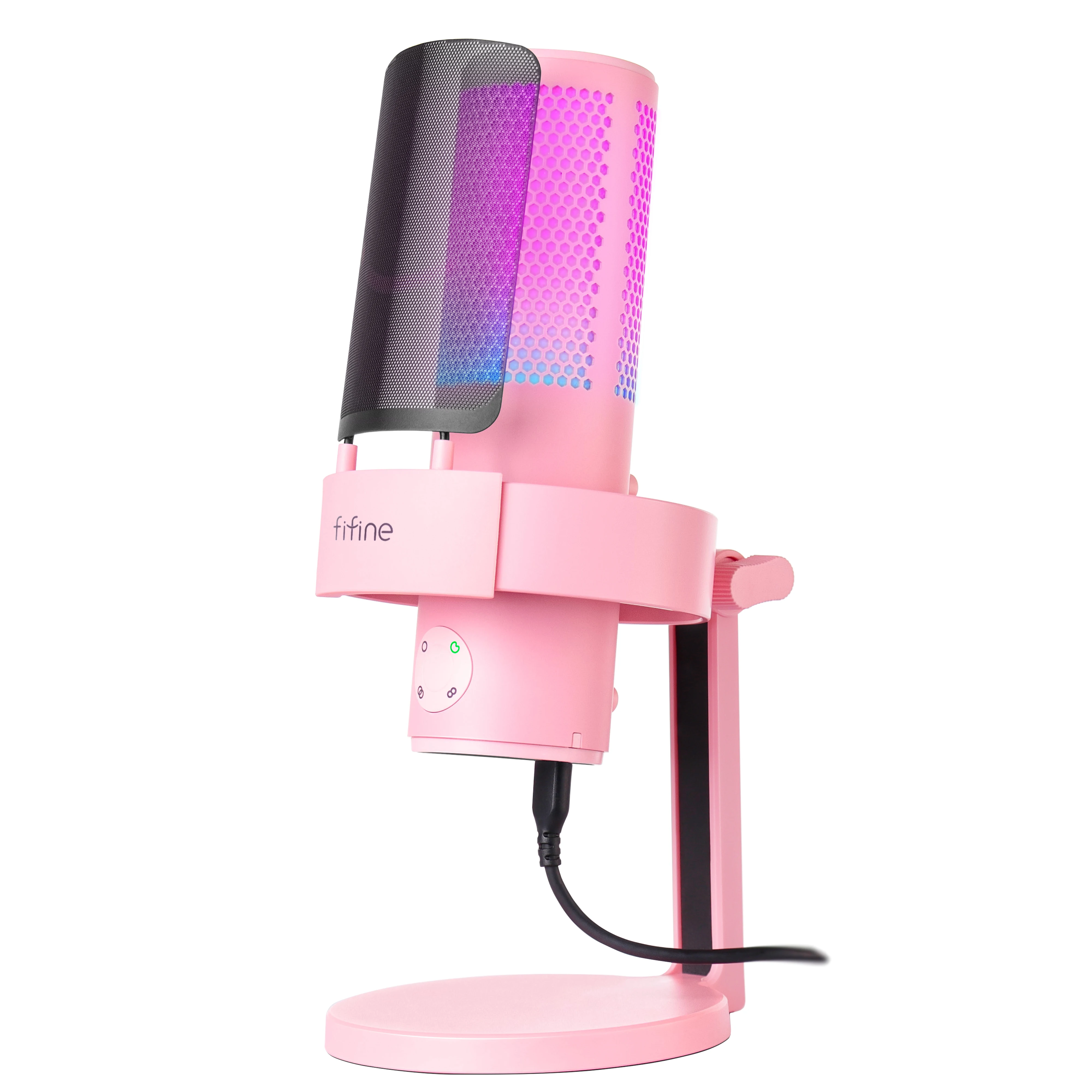 Fifine RGB Gaming Microphone - Versatile and High-quality