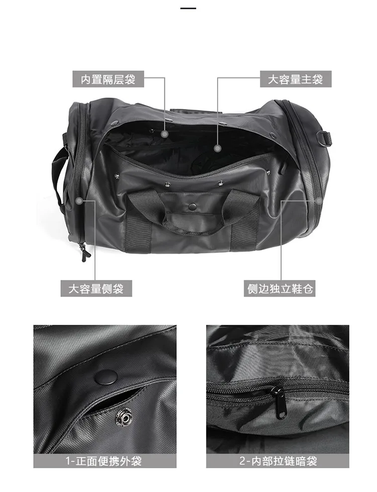 New multifunctional customize high quality unisex sports waterproof gym luggage travel bags travel backpack