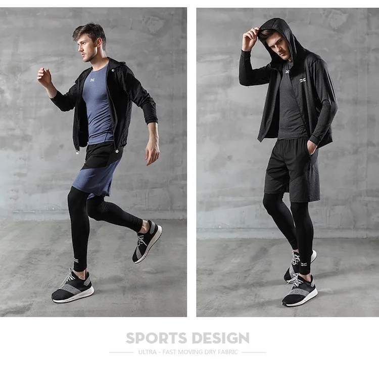 Yinging Custom Men Running Clothing Gym Sports Quick Dry Fitness Yoga Wear Sportswear Tracksuit