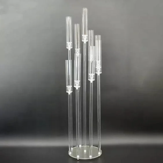 Jozda СВАДЕБНЫЕ КАНДЕЛЯБРЫ Центральные элементы стола прозрачные акриловые подсвечники для дней
