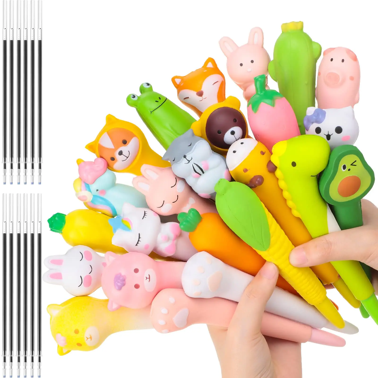 Squishy And Cute Kawaii Pen Kawaii Accessories Cute Girl Pens Animal ...