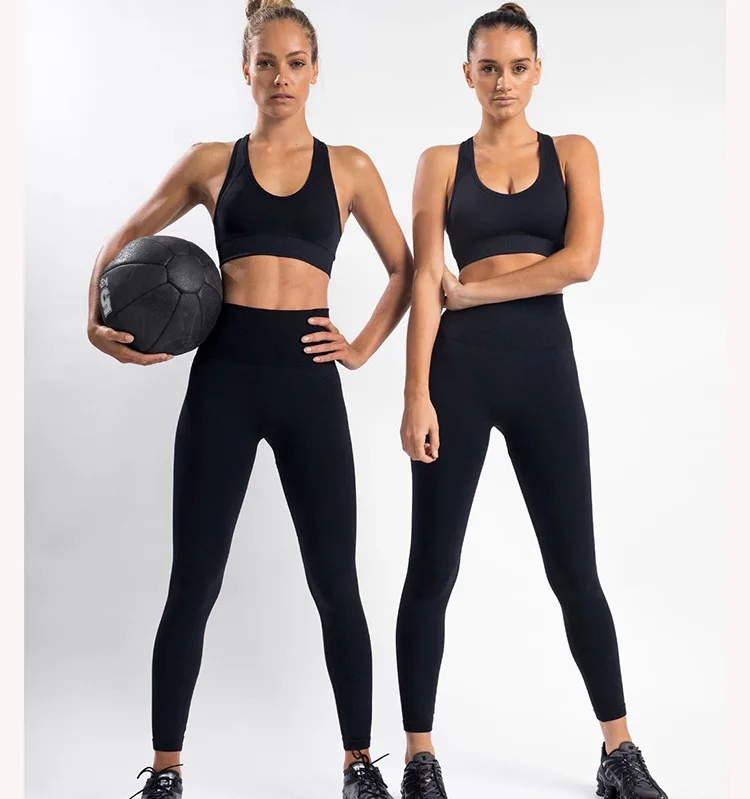 Women Two-piece Yoga Suit Set Bra