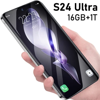 Cellphone 0riginal S24 Ultra 16GB+1TB Smartphone 7inch Unlocked dual card 5G Phones Android 13.0 Mobile phones