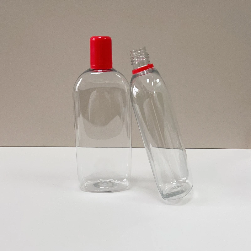 Custom Empty 400ml Pet Transparent Shampoo Body Wash Cosmetic Packaging Plastic Bottle