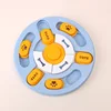 Circular sound-producing blue and yellow