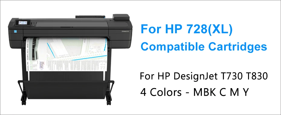 Cartuchos de tinta para plotter HP T730/T830 - Suministros Peru