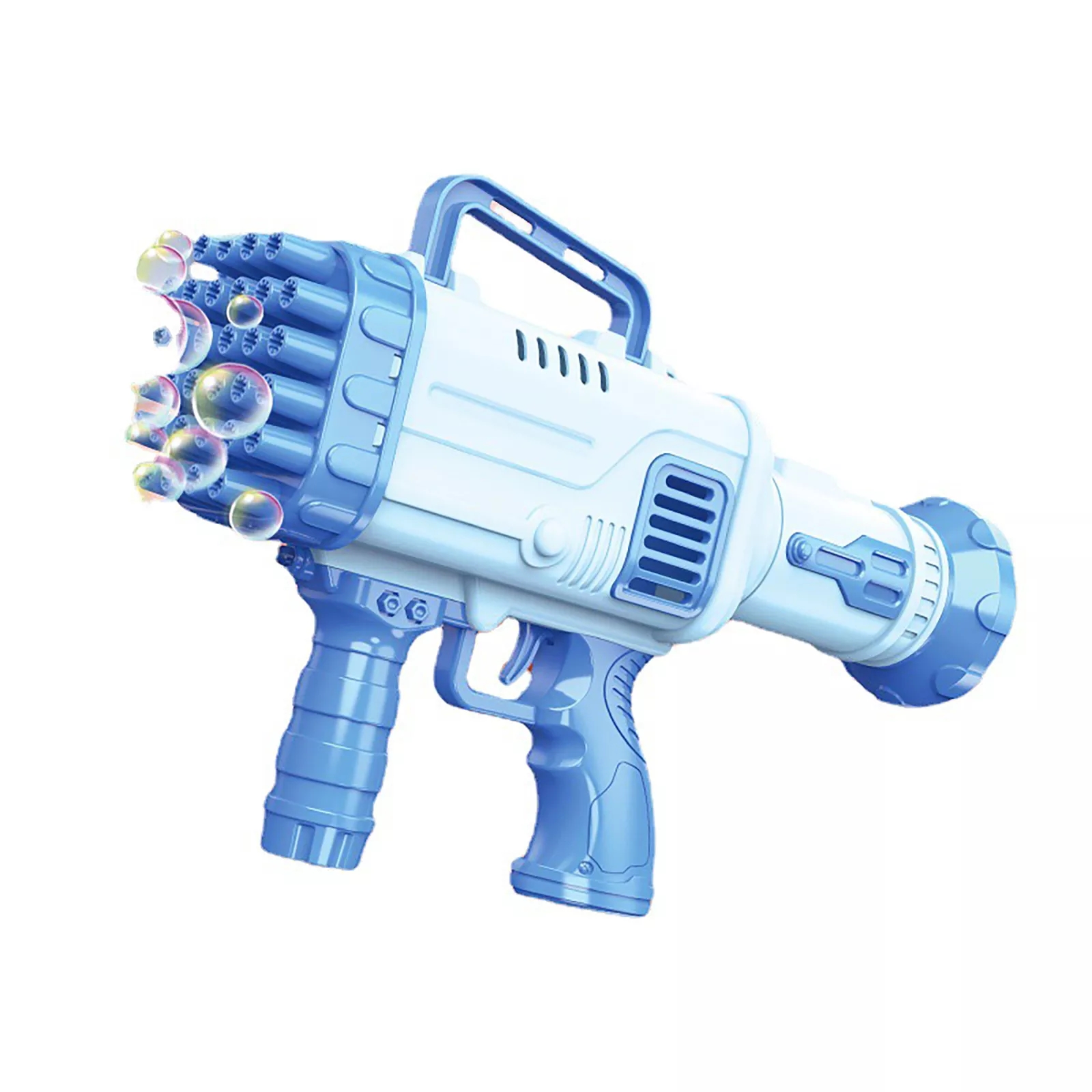 Новый автоматический пистолет для стрельбы мыльными пузырями 32 отверстия мыльных пузырей открытый монитор с сенсорным экраном световой игрушки подарки детей на день рождения; Свадебное
