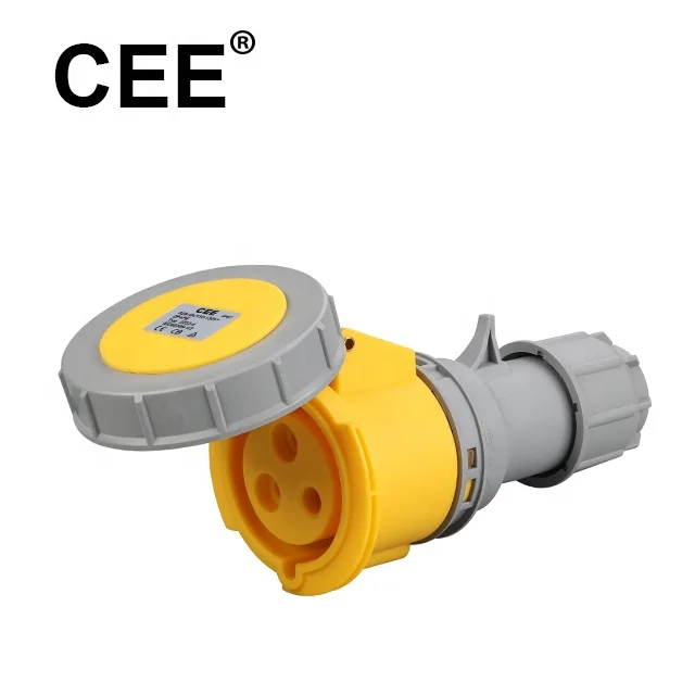 CEE 110v Wall Socket Ac Power Inlet Uk Plug Socket 3 Pin 16 Amp Male Industrial Surface Mounted