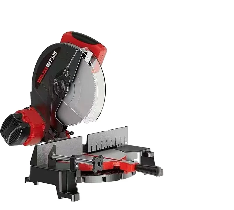 TEBAK Miter Saw 1400W 4900RPM Circular Saw Aluminum Power Tools Cutting Machine for Wood Woodworking Cut off Machine Power Saws