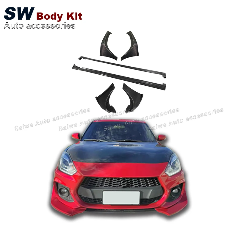 Carbon Fiber Body Kit For Suzuki Swift Zc33s Upgrade Modification Front