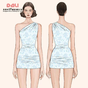 High Quality Custom Made Women's Casual Dresses Lace Decoration New Design Fashion Garment Factory Manufacturers Solid Pattern