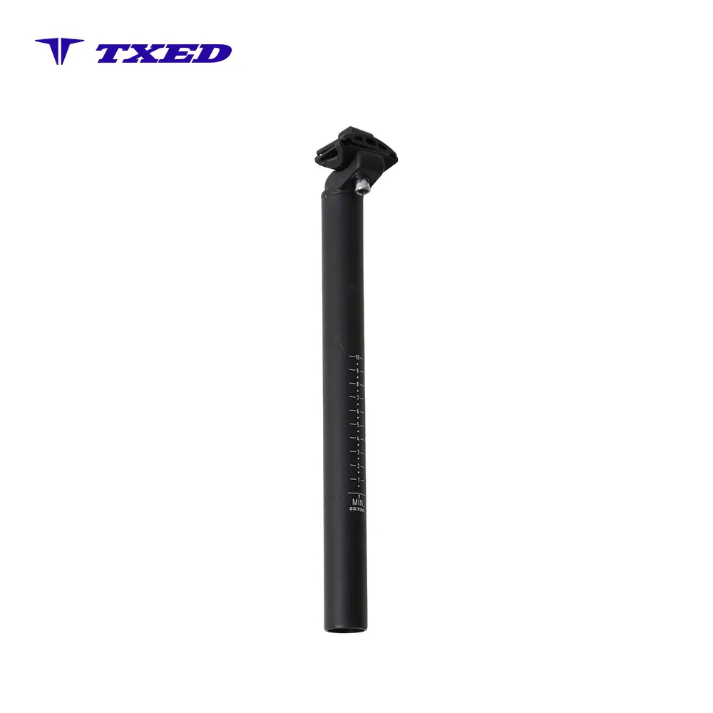 Aluminum Alloy Bicycle Seat Post 30.9mm X 350mm Matte Black Adjustable Mountain Bike Seat Post