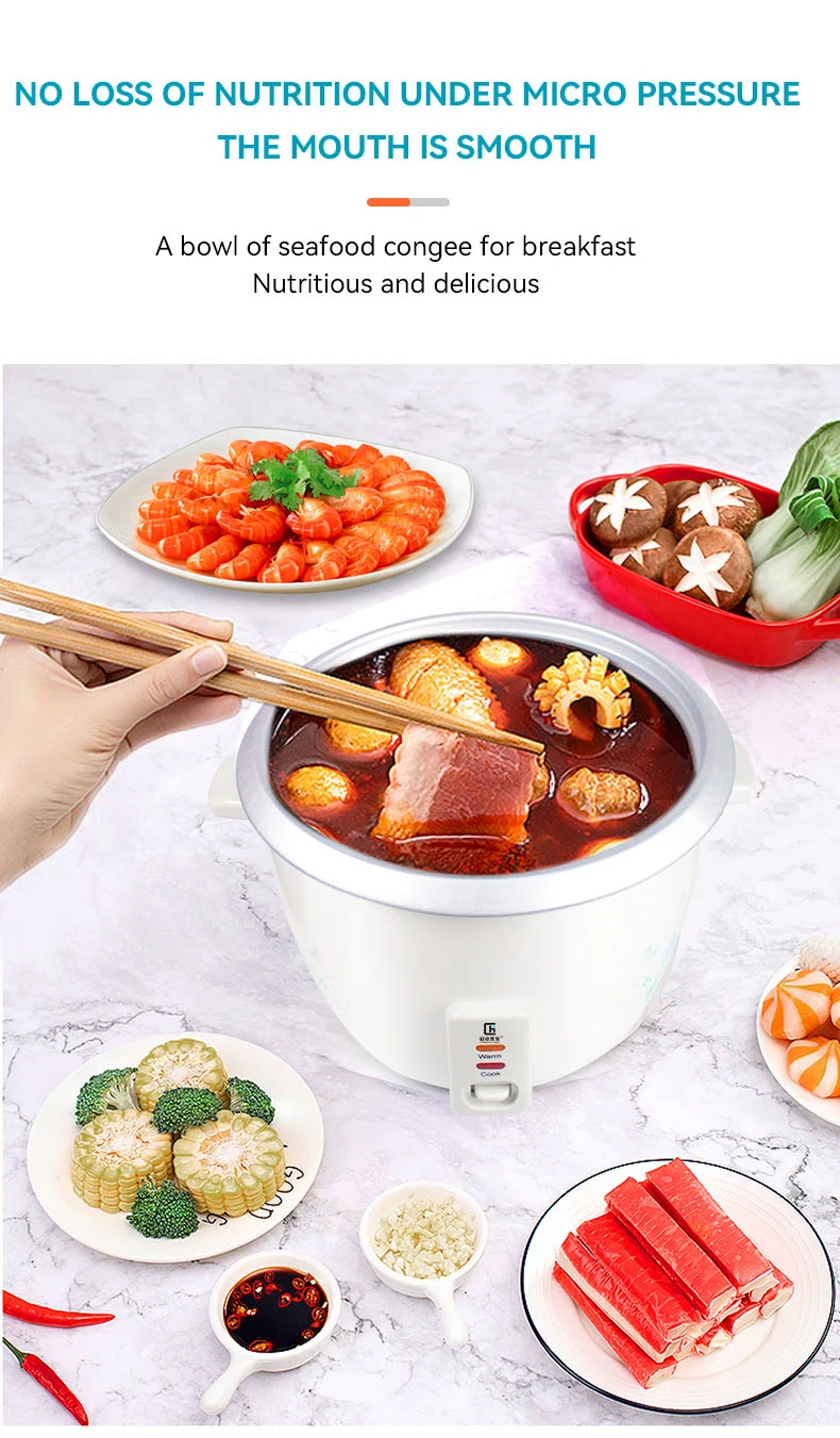 Big Size Commercial Rice Cooker 10 Litres With Ce Gs 60 Cups Capacity