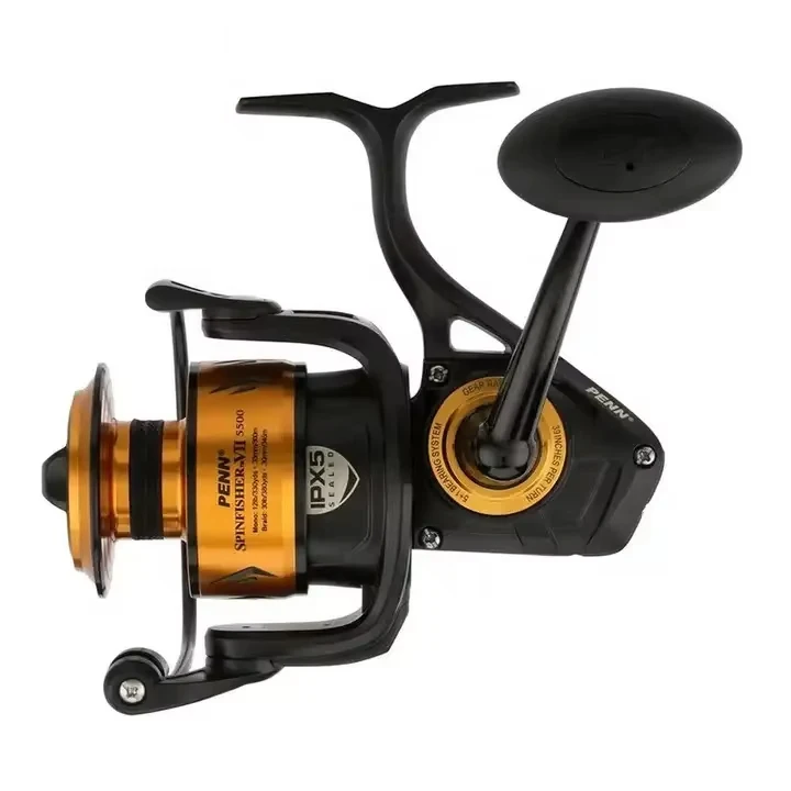 cheapest penn fishing reels Wholesale Original Penn Brand SPINFISHER High Quality VII 7 6500 10500 Full  Metal Saltwater Trolling Fishing Spinning Reel