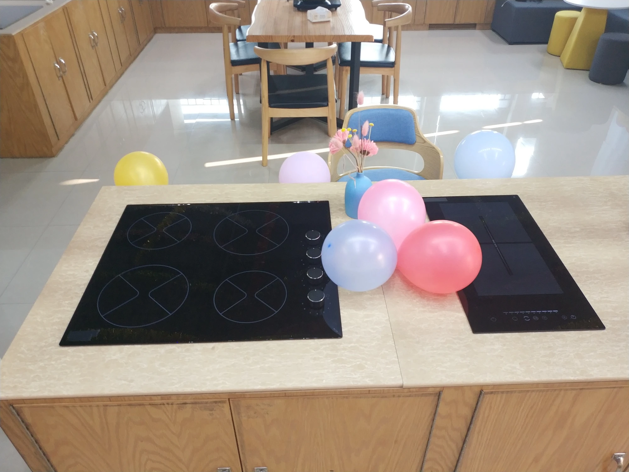 Knob Multifunction Slim Body Induction Hob With 4 Cooking