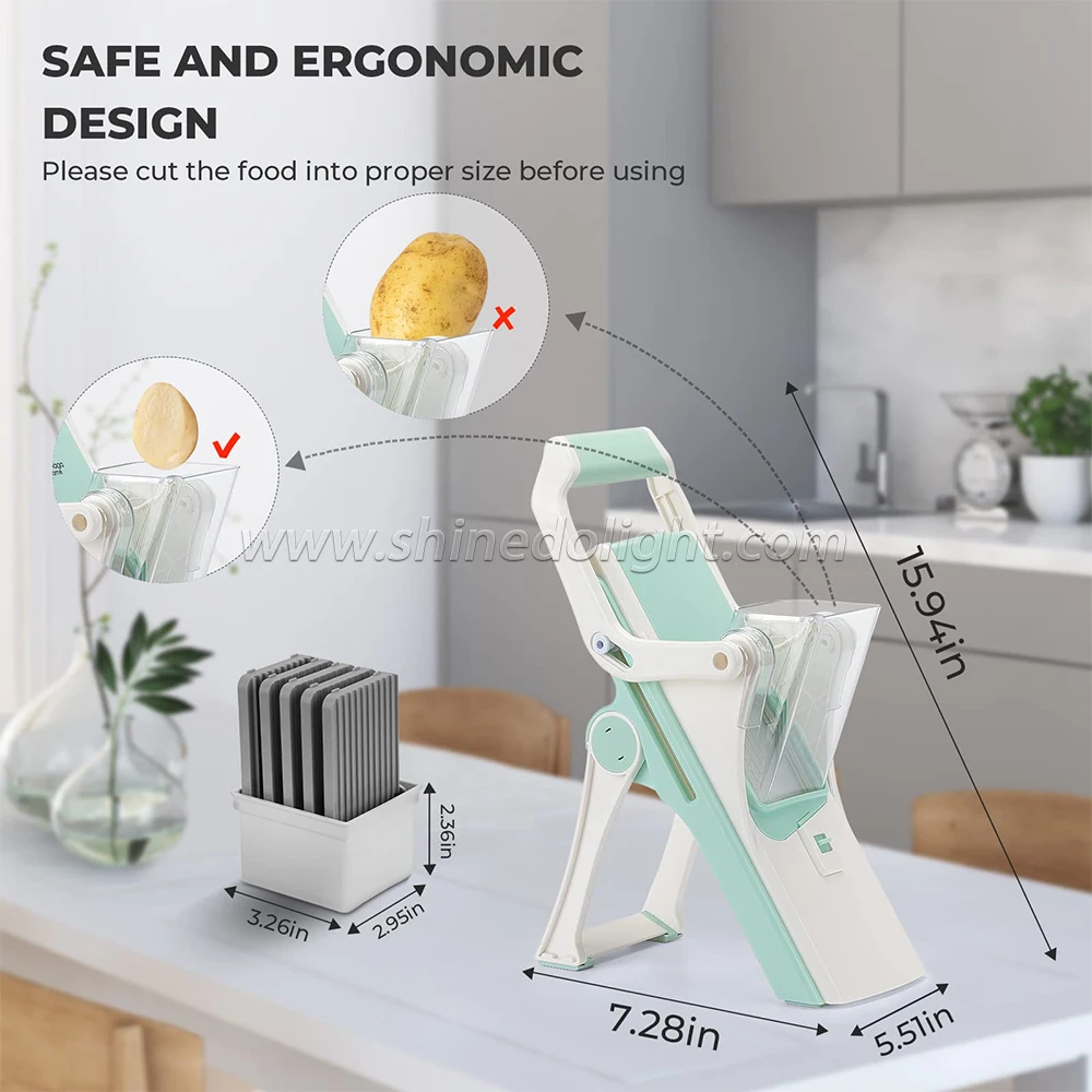 Multifunctional Vegetable Cutter Kitchen Accessories Slicer Vegetable Slicer , Dicer Fruit, French Fry, Julinner