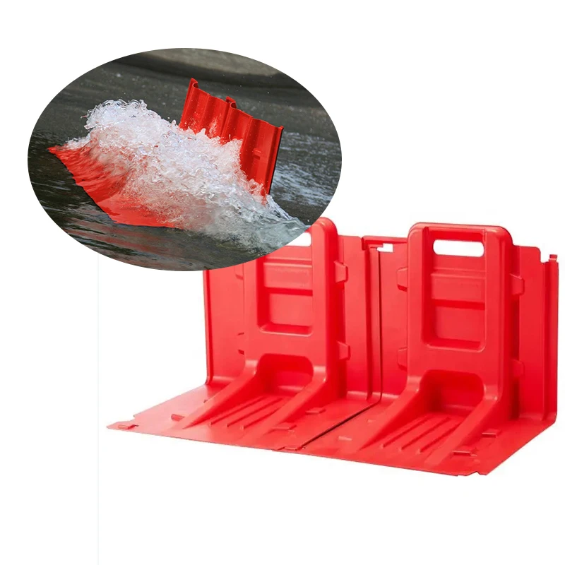 Flood Protection Board - ABS L-Shaped Deflector, 70.5x68cm, Red ...