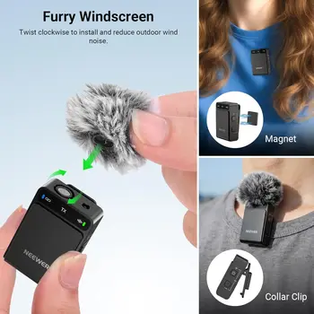 NEEWER CM36 Wireless Lavalier Microphone detail image