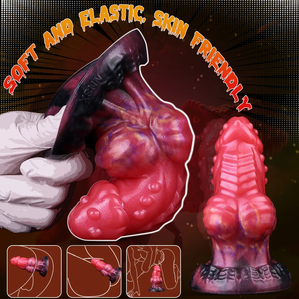 befriedigen hunde sich selbst NNSX Butt Plug Anal Massager Ass Insertion Toy Anal Monster Giant Dick Male  Female Butt Plug Silicone Adult Products Wholesale