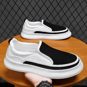 Men's Shoes Summer Breathable New Platform Board Shoes a Slip-on Casual Sports Shoes