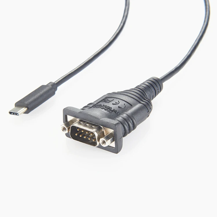 USB-C to DB9 Serial Adapter Cable, 5' USB 2.0 Type C to RS-232 (M/M), 5ft