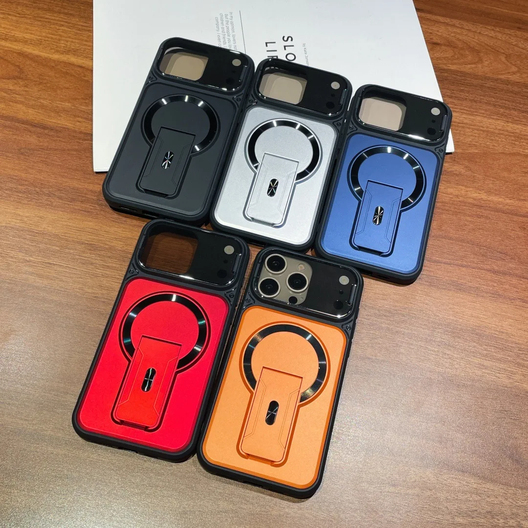 Camera Lens Protect Anti Shock Mobile Phone Case for Iphone 17 Pro Max Flip Camera Kickstand Cover