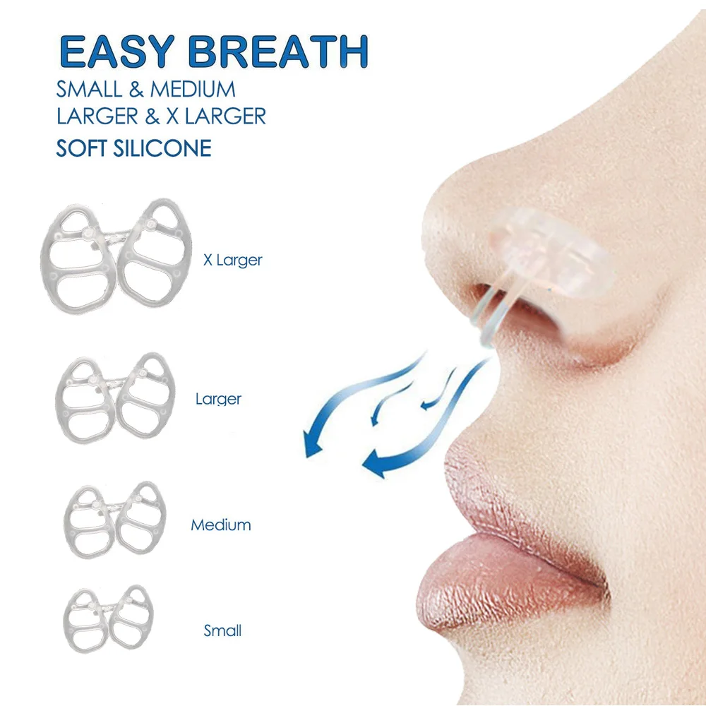 2024  New Style Soft Silicon Anti Snoring Nasal Dilator  for Breath Better