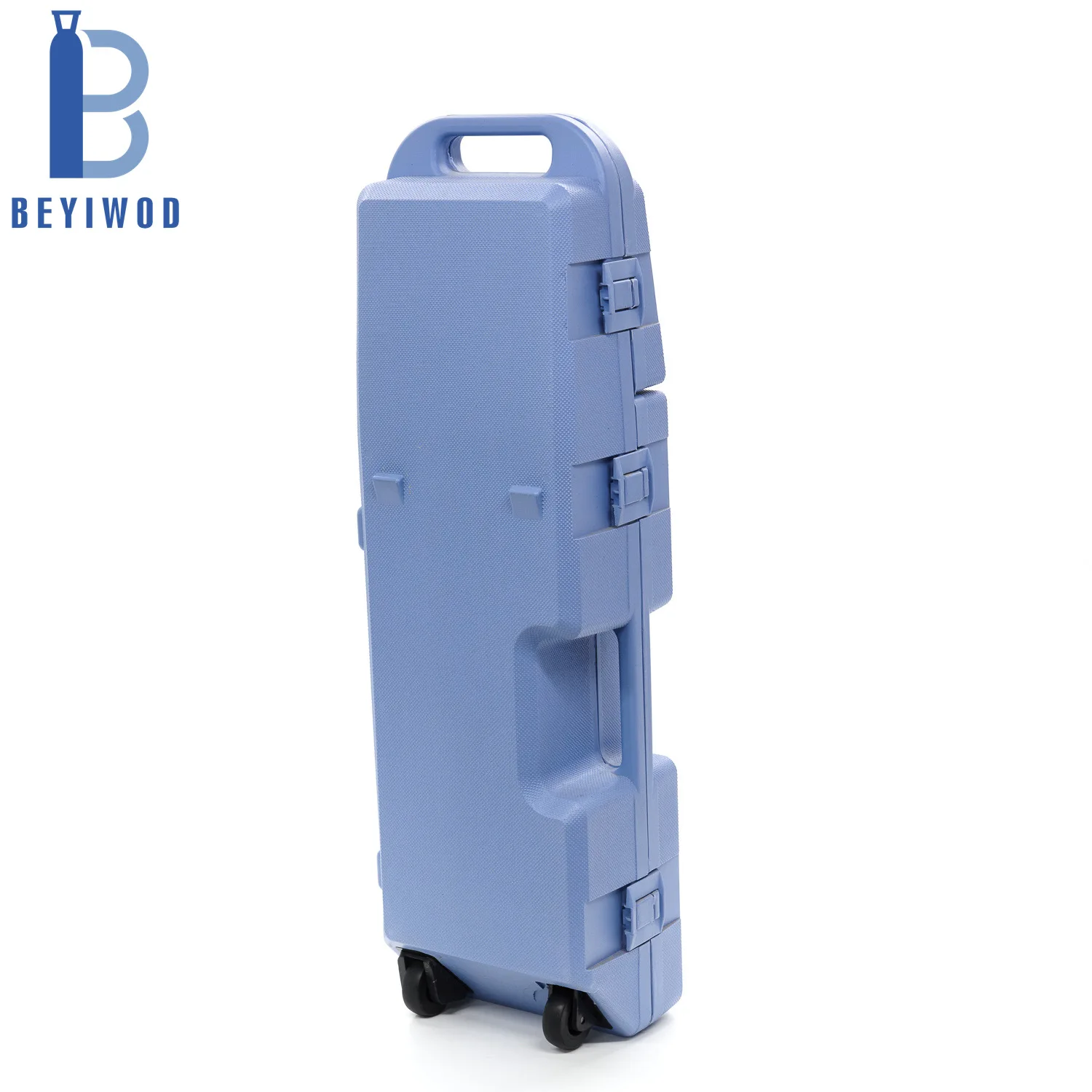 BEYIWOD Portable Medical Gas Steel 4L Oxygen Cylinder with High Pressure Wall Kits for Emergency Clinics