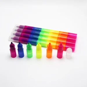 Multi Function School Kids Funny Painting 6 Sections Graffiti Marker Mini Promotional Highlighter Pen