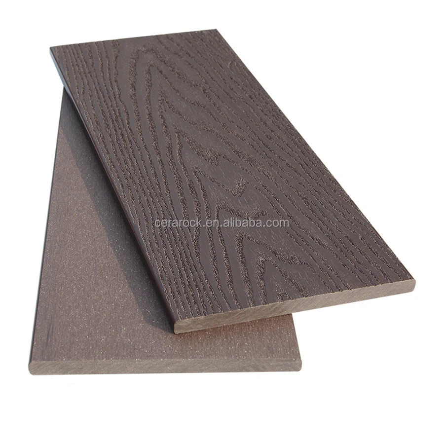 Embossing Wpc Fencing Board, Sanding Wpc Fascia Board 140*10mm, Solid Fascia Fencing Board
