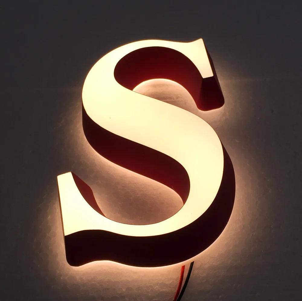 30mm Depth Custom Front Light 3d All Acrylic Led Alphabet Letters