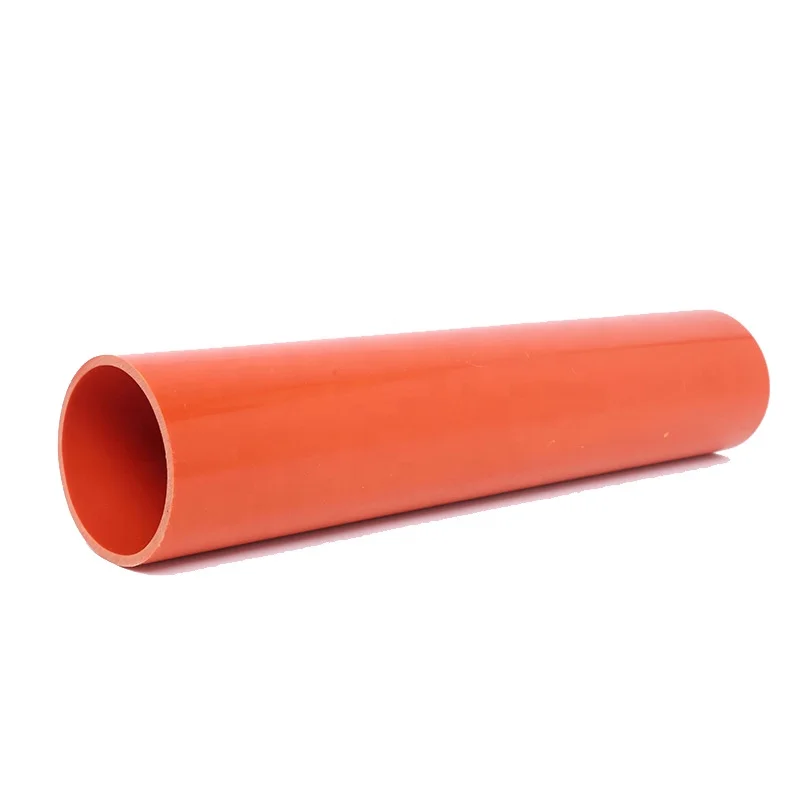 Plastic Pipe Factory Orange Color Cpvc Pipe Electrical for Cable High and Low Voltage Cable Protective Sleeve