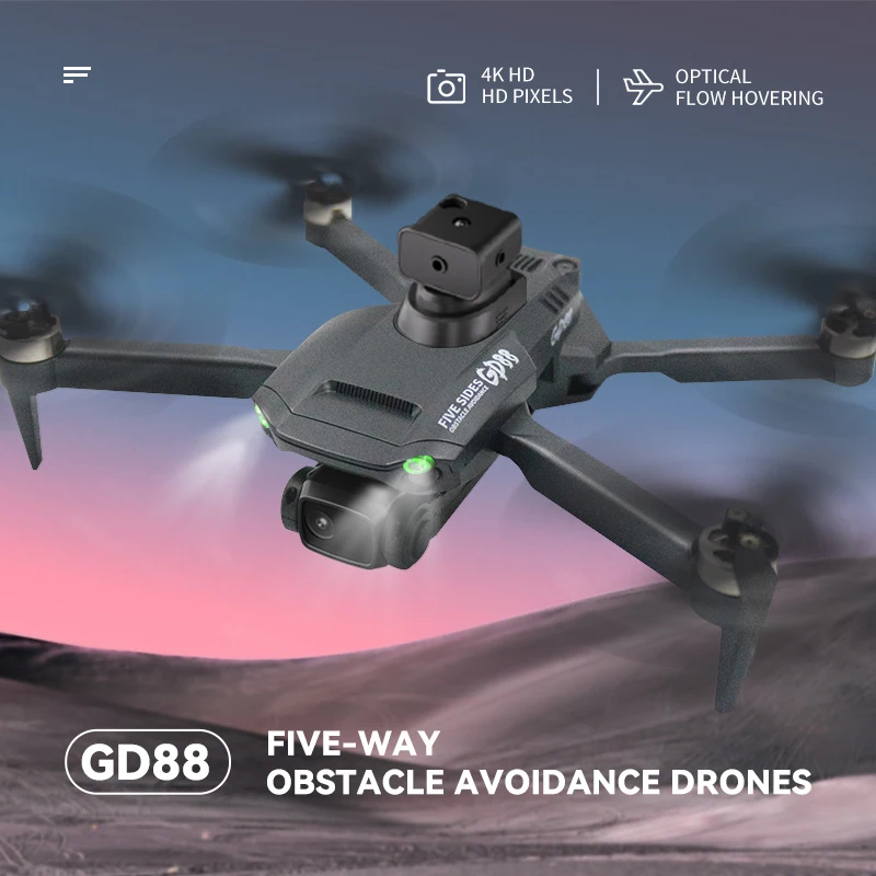 Глобальный Дрон GD88 Pro дроны бесщеточные двигатели с HD-камерой HD Profesionales против E58 E88 JY019 S168 Mavic 2