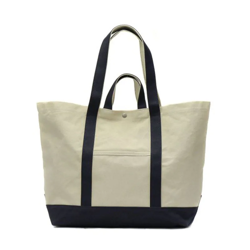 14oz Thick Cotton Fabric Big Capacity Custom Cotton Canvas Tote Bag 