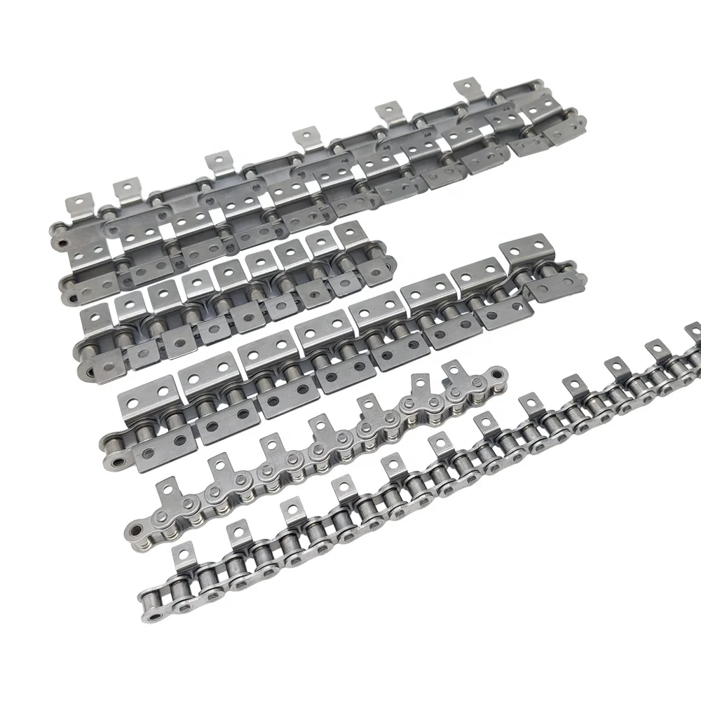 SA1 SA2 WA1 WA2 Steel Short Pitch Roller Chain Stainless Steel Conveyor Chain Attachment