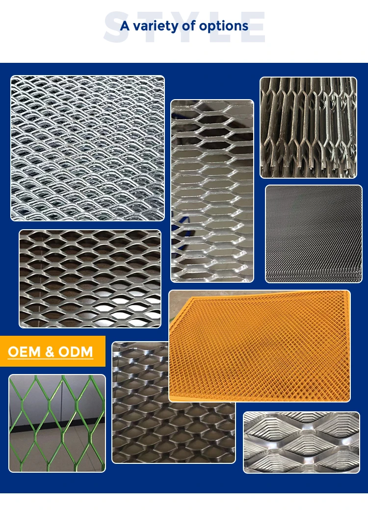 Stretched Aluminum Expanded Metal Mesh - Decorative & Durable