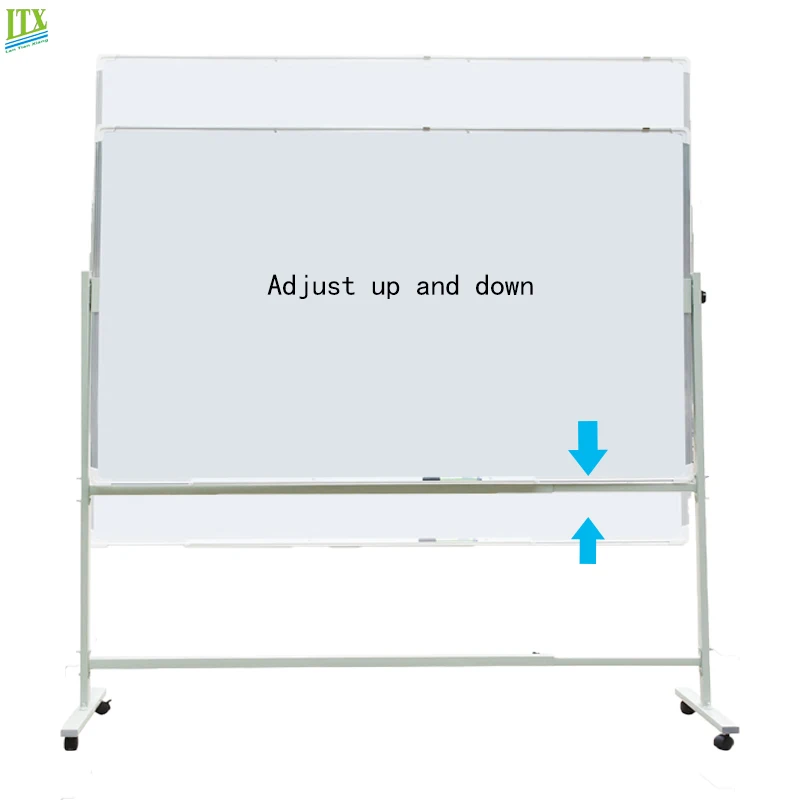 New Style Mobile Magnetic Writing Board Whiteboard Stand 360 Degrees Rotated with Steel Stand