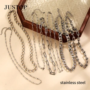 Men Women Necklace OEM/OEM Wholesale Custom Waterproof Stainless Steel Gold Silver Plating Fashion Jewelry Mens Chain Necklace