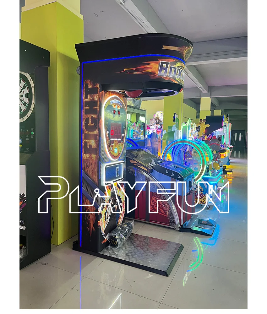 플레이펀 실내 펀칭 및 킥복싱 티켓 코인 작동식 복싱 아케이드 게임기 (게임 센터용)
